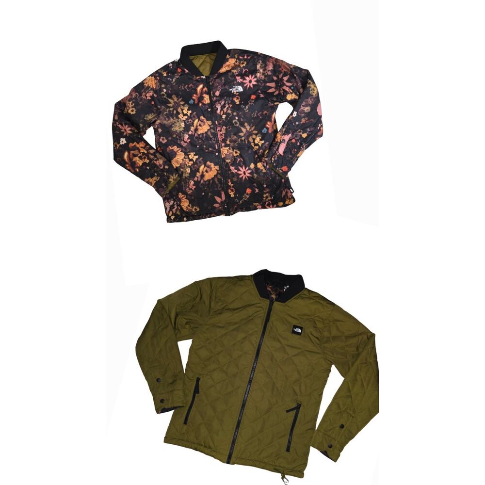 The North Face Men’s SZ M Jester Jacket - Reversible - Green/Flower Child - EUC